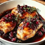 H&auml;hnchen mit Preiselbeer-Balsamico-Glasur