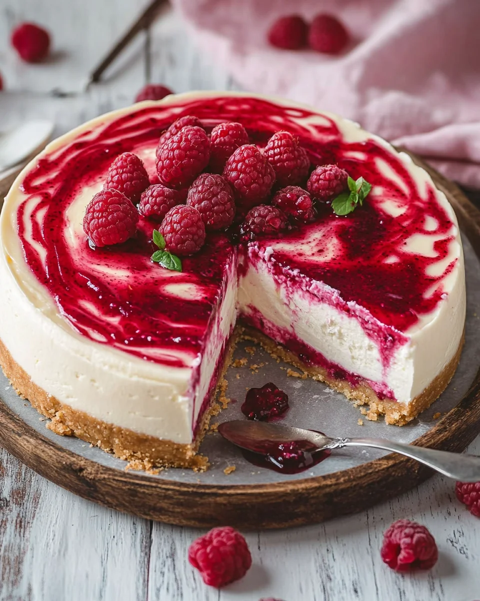 Himbeer Schmand Cheesecake 18 Himbeer