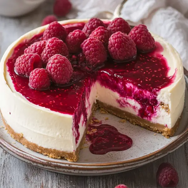 Himbeer Schmand Cheesecake