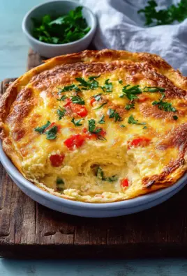 Hüttenkäse-Eierauflauf
