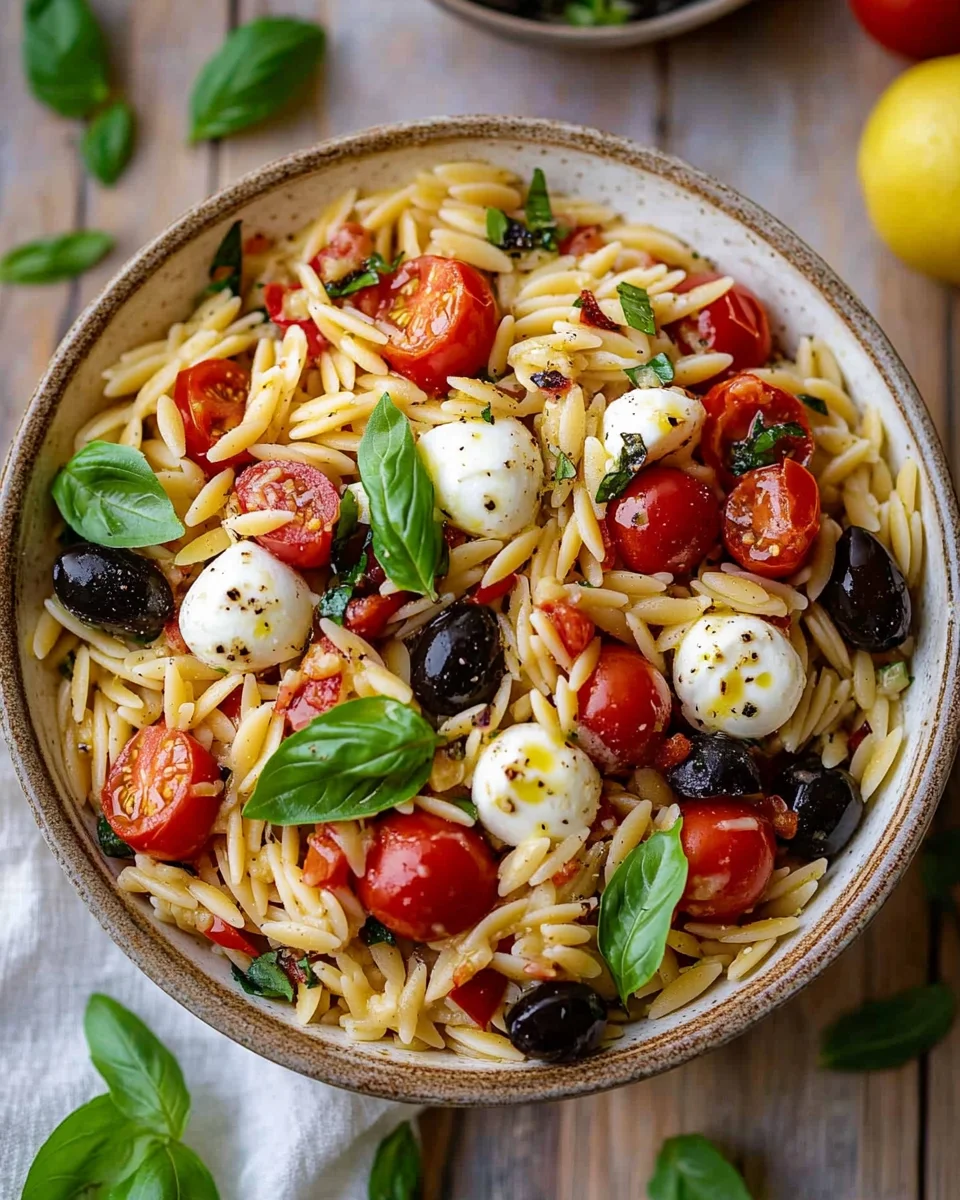 italienischer Orzo-Nudelsalat