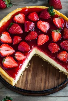 Käsekuchen mit Erdbeeren