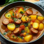 Kartoffelgulasch mit W&uuml;rstchen