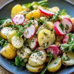 Kartoffelsalat mit Radieschen