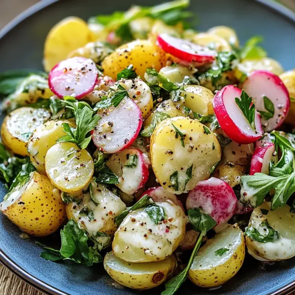 Kartoffelsalat mit Radieschen