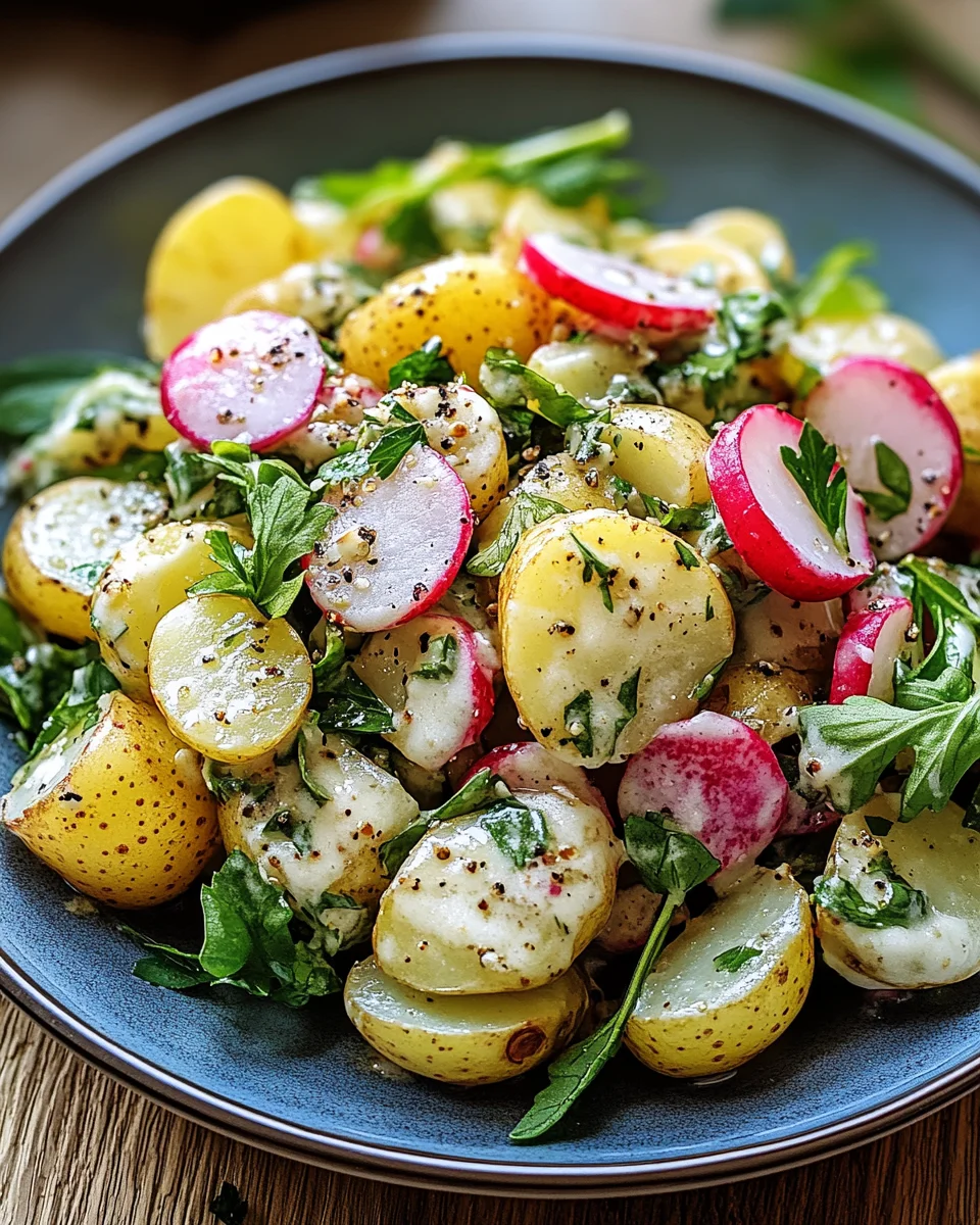 Kartoffelsalat mit Radieschen