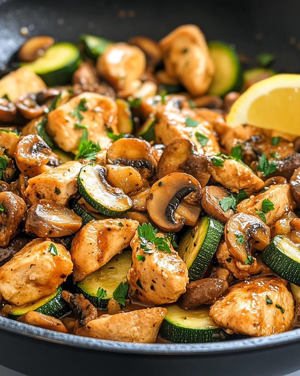 Keto Hähnchen-Zucchini-Pfanne mit Pilzen 21 Keto Hähnchen-Zucchini-Pfanne mit Pilzen