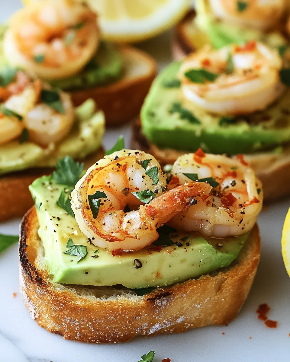 Knoblauch-Garnelen-Crostini mit Avocado 19 Knoblauch-Garnelen-Crostini
