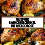 Knusprige Hähnchenschenkel mit Ofengemüse 19 Pinterest Hidden Image