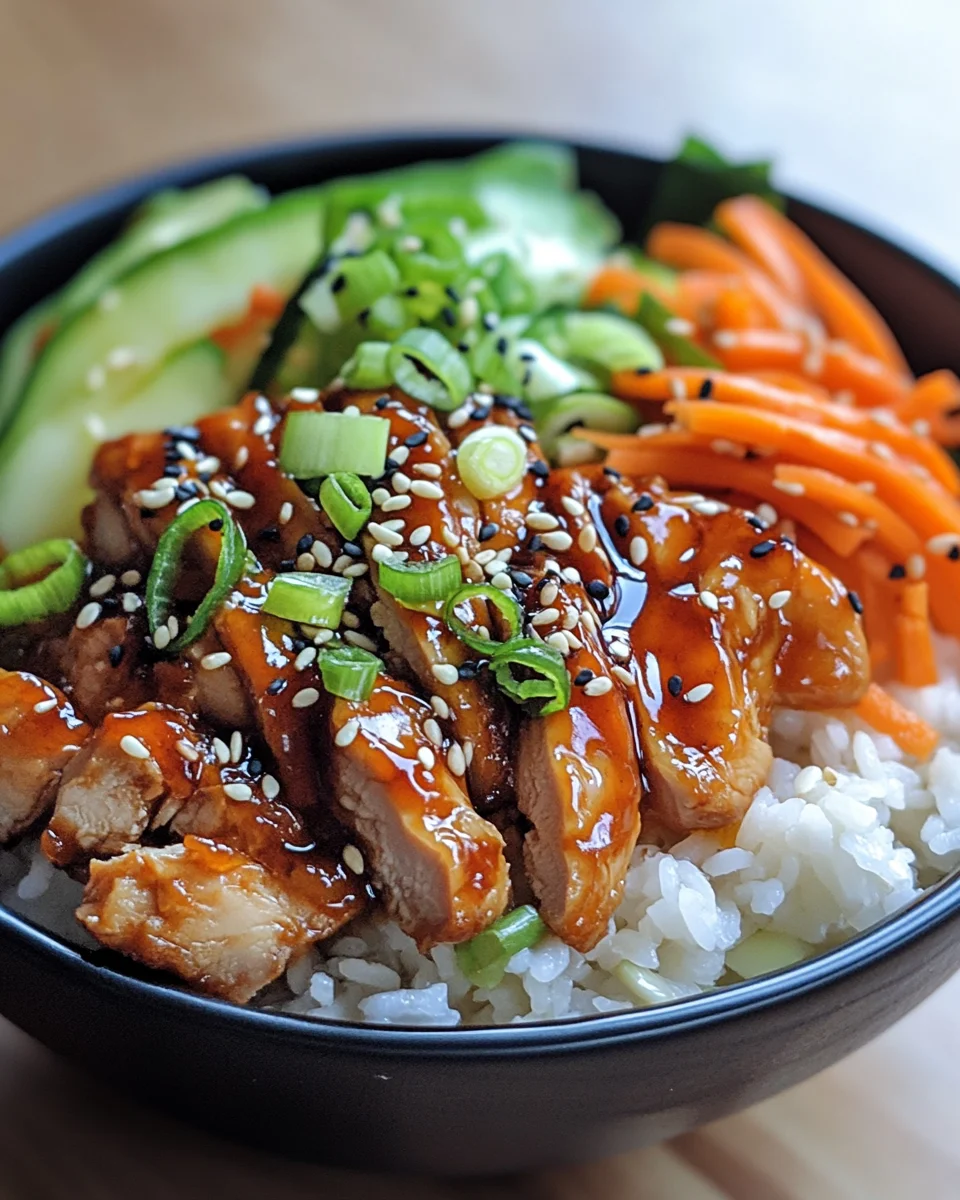 Koreanischer Reis Hähnchen Bowl 28 Koreanischer Reis Hähnchen Bowl
