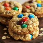 M&M-Cookies mit Haferflocken