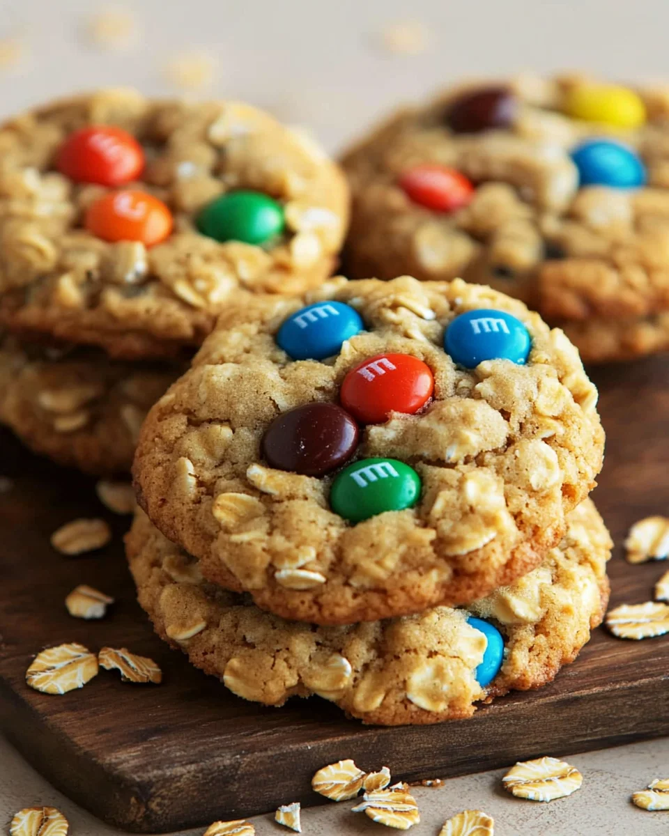 M&M-Cookies mit Haferflocken