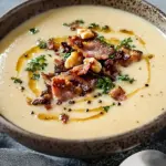 Maronensuppe mit karamellisierten N&uuml;ssen und Speck