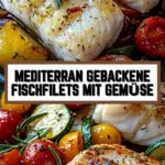 Mediterran Gebackene Fischfilets mit Gemüse 20 Pinterest Hidden Image