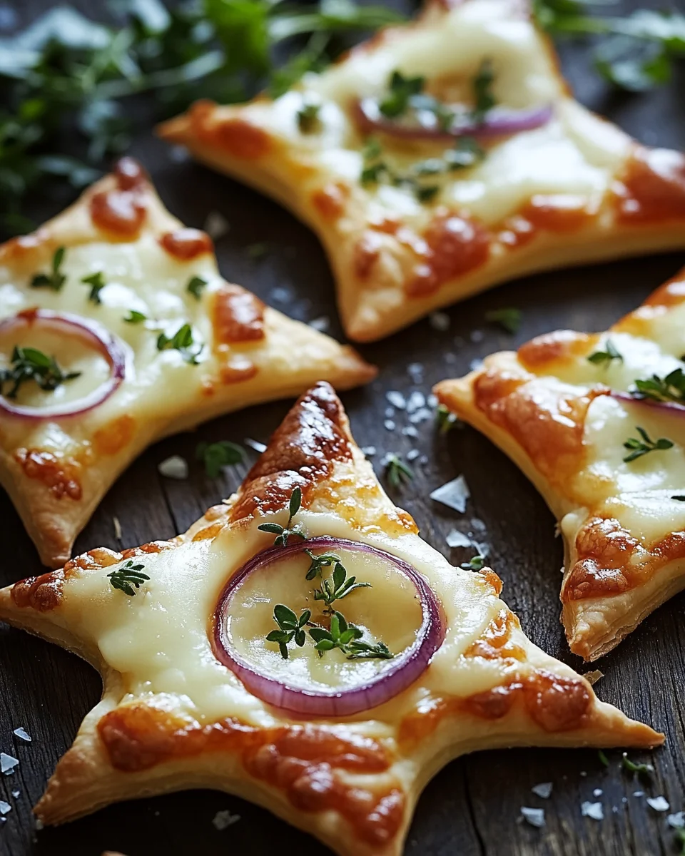 Mini-Flammkuchen-Sterne