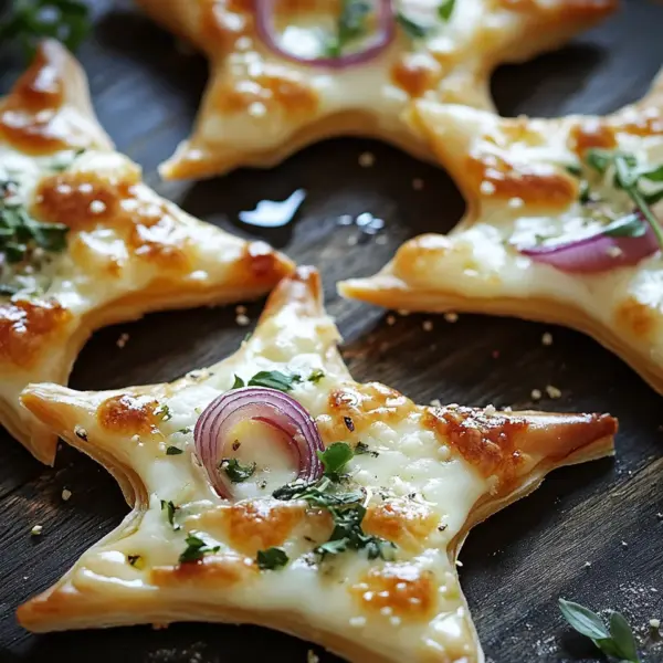 Mini-Flammkuchen-Sterne