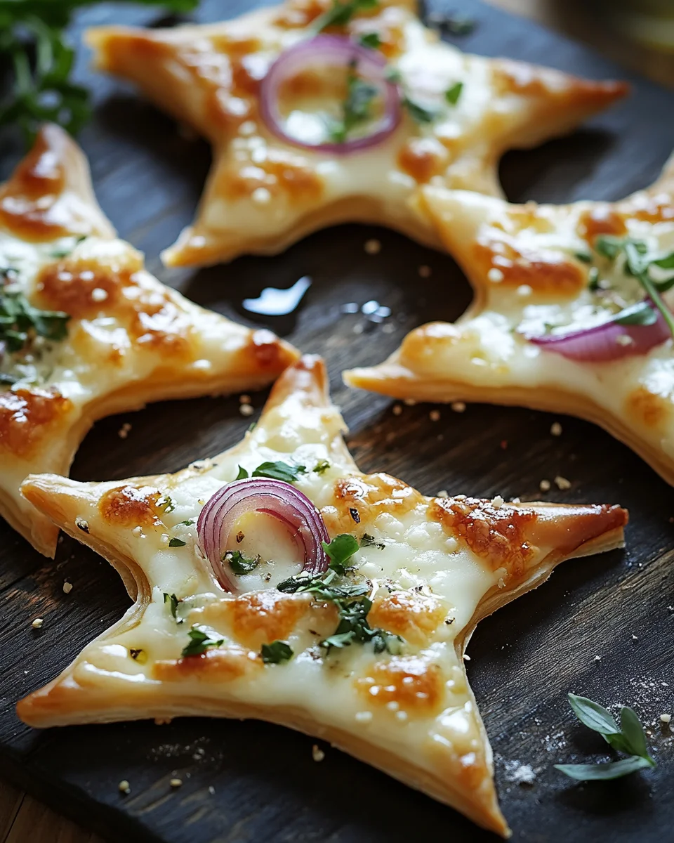 Mini-Flammkuchen-Sterne