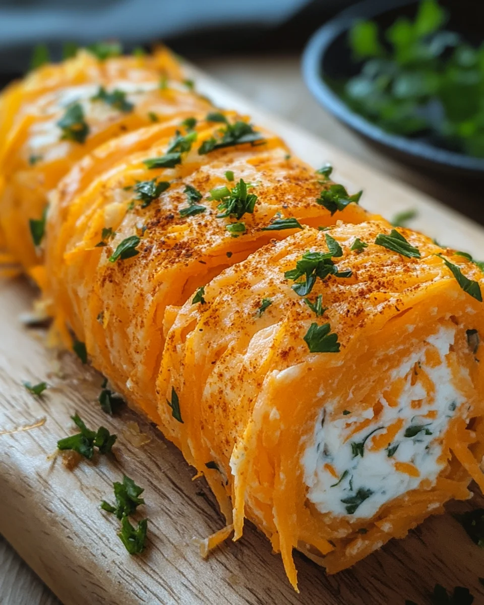 Möhrenrolle mit Frischkäse 20 Möhrenrolle