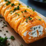 M&ouml;hrenrolle mit Frischk&auml;se