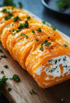 Möhrenrolle mit Frischkäse