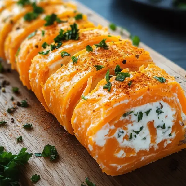 Möhrenrolle mit Frischkäse