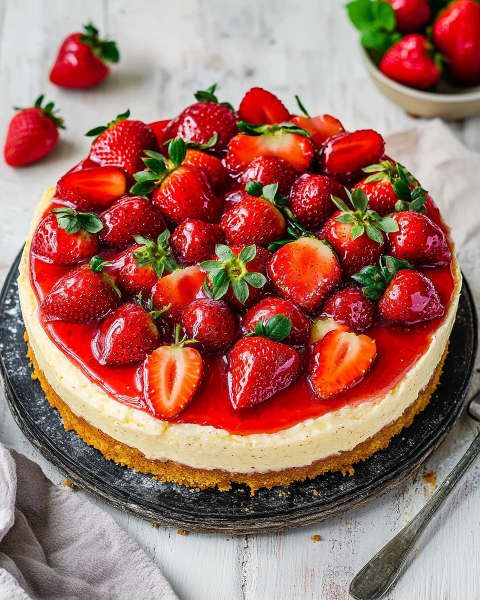 Omas Erdbeerkuchen mit Pudding 21 Omas