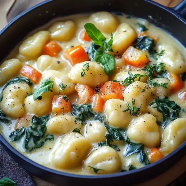 One Pot Gnocchi mit Rahmgemüse