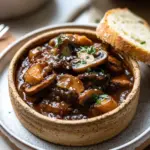 Pilzgulasch &agrave; la Bourguignonne