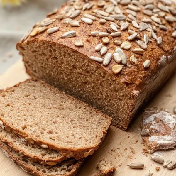 Roggenvollkornbrot mit Sonnenblumenkernen