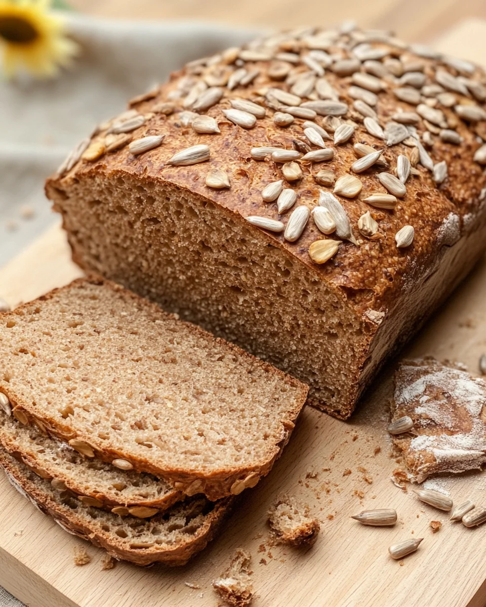 Roggenvollkornbrot mit Sonnenblumenkernen