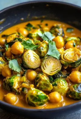 Rosenkohl-Curry mit Kichererbsen
