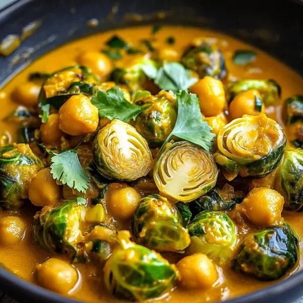 Rosenkohl-Curry mit Kichererbsen