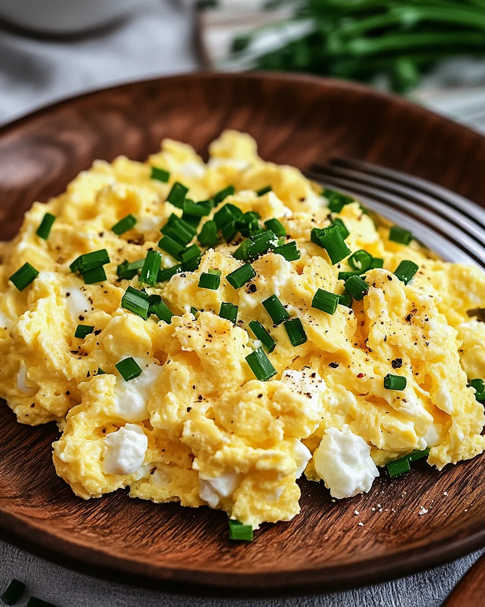 Rührei mit Hüttenkäse