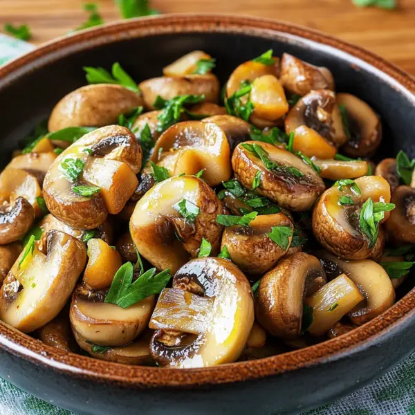 Saftige Knoblauch-Champignons Rezept