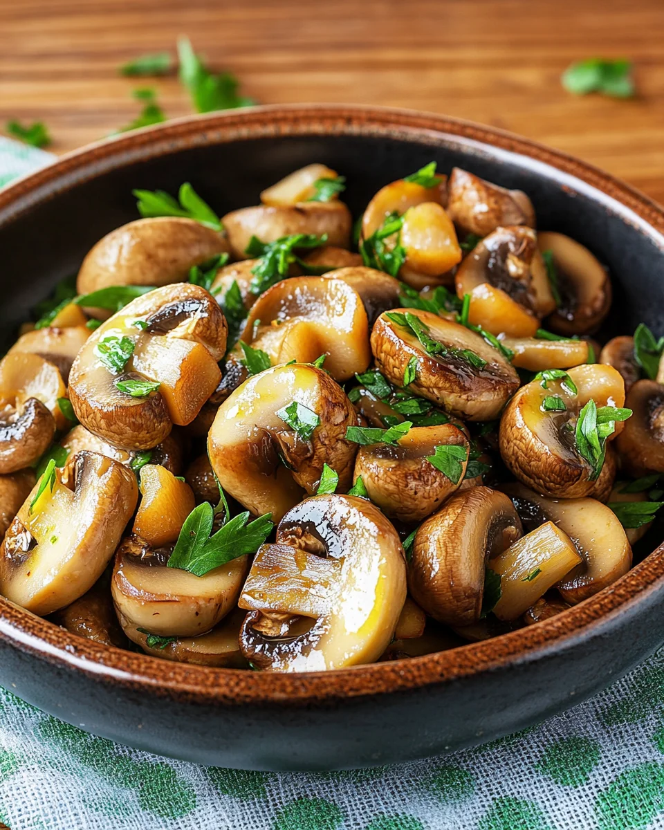 Saftige Knoblauch-Champignons Rezept