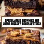 Spekulatius Brownies mit Lotus Biscoff Brotaufstrich 22 Pinterest Hidden Image