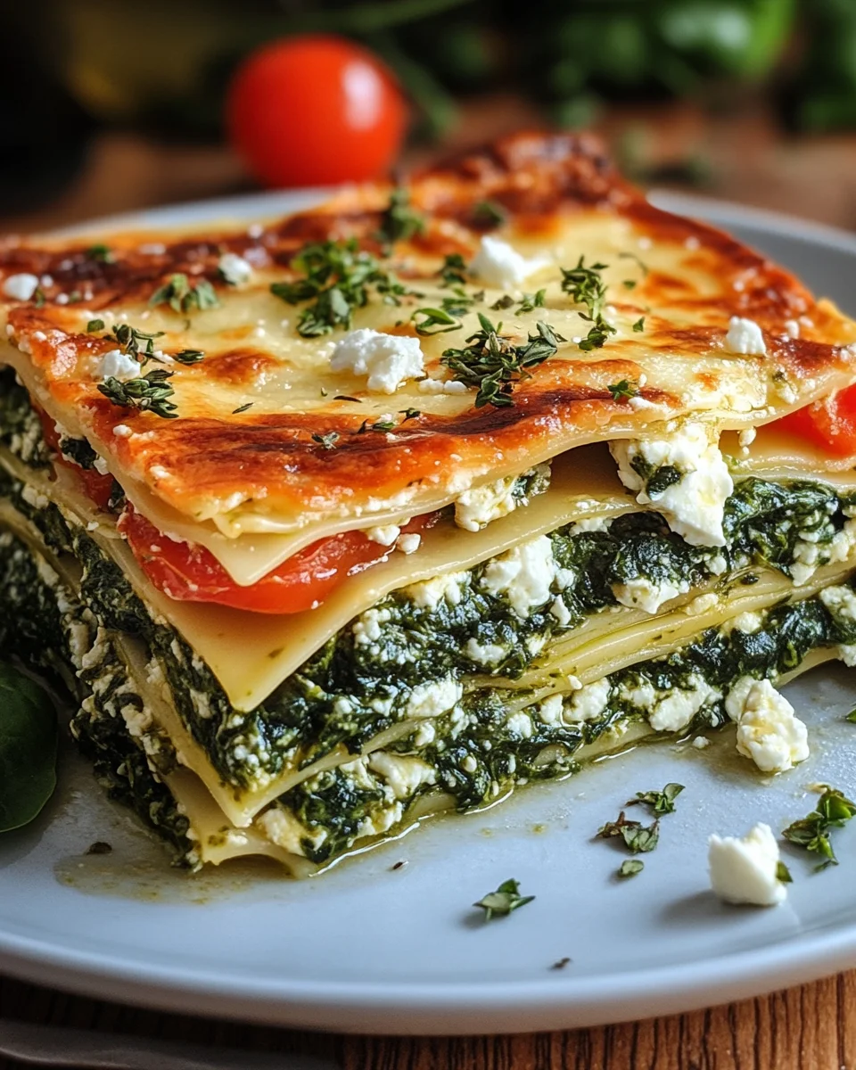Spinatlasagne mit Feta und Tomaten 22 Spinatlasagne mit Feta und Tomaten