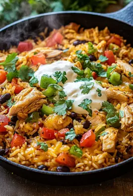 Taco-Pfanne mit Huhn und Reis