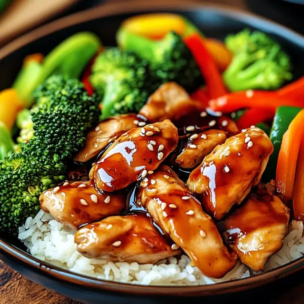 Teriyaki-Hähnchen mit Gemüse