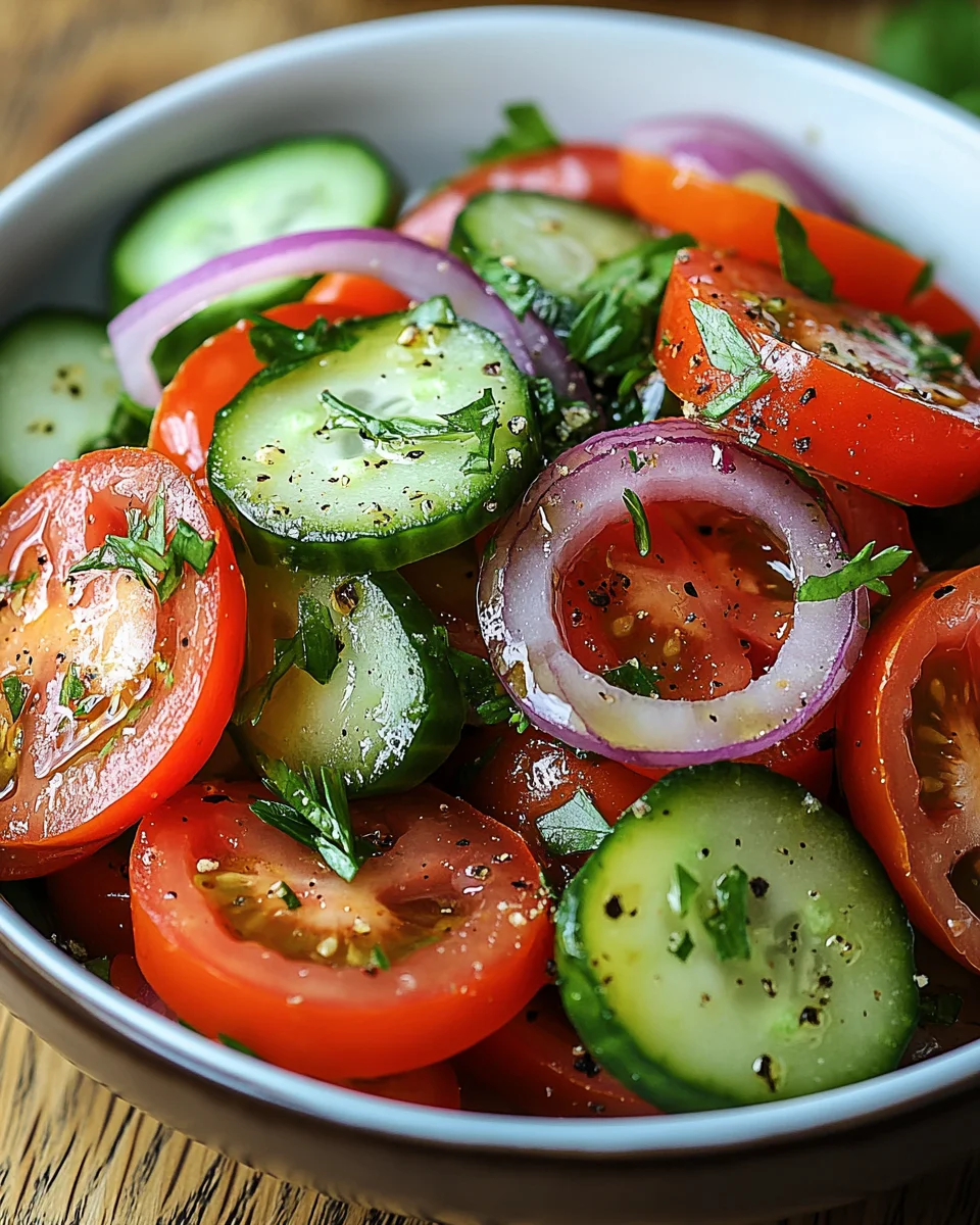 Tomaten-Gurken-Salat