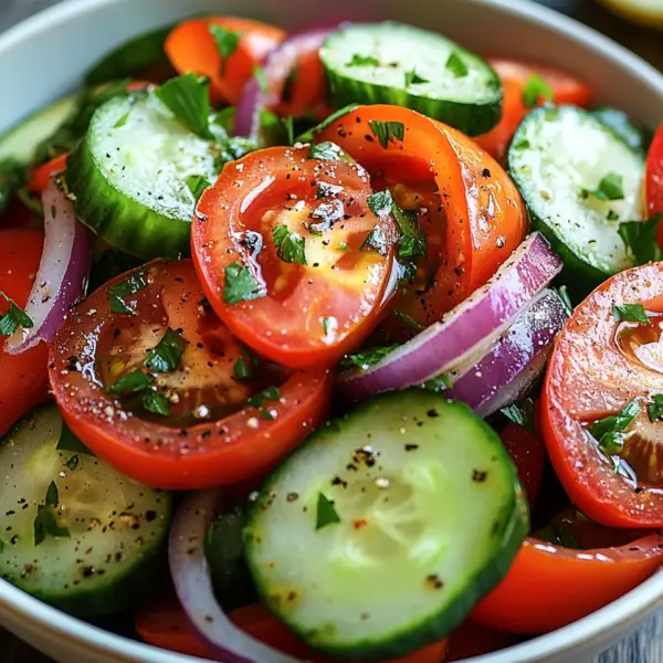 Tomaten-Gurken-Salat