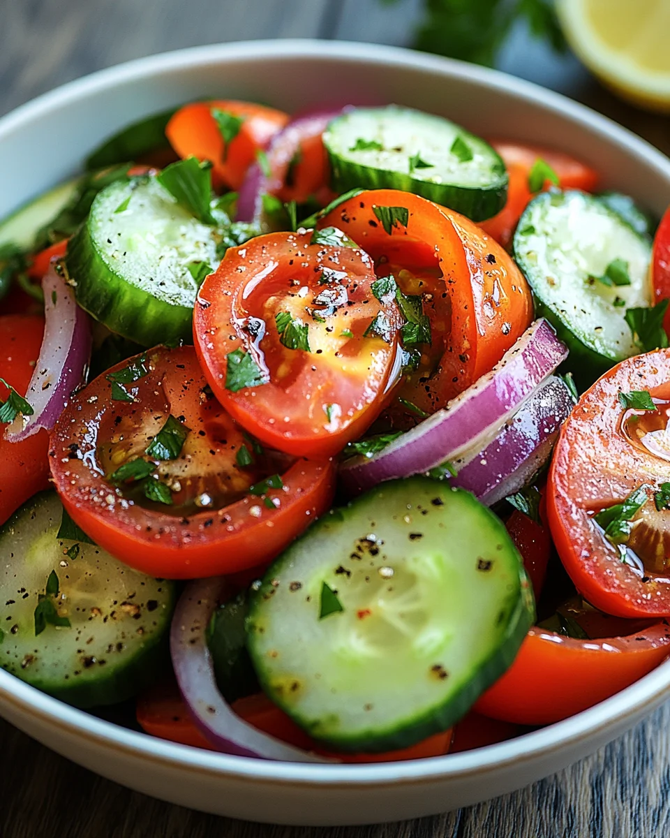 Tomaten-Gurken-Salat