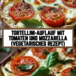 Tortellini-Auflauf mit Tomaten und Mozzarella (vegetarisches Rezept) 19 Pinterest Hidden Image