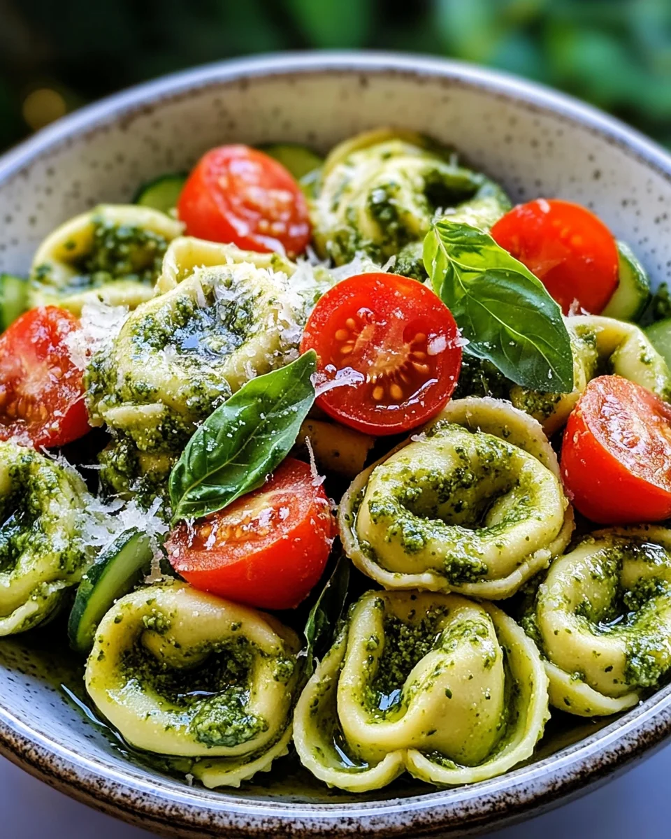 Tortellini-Salat mit Pesto 21 Tortellini-Salat
