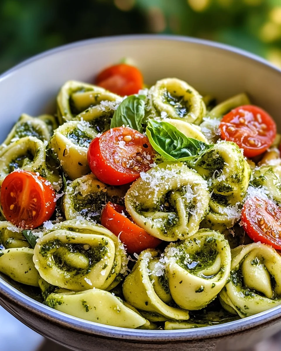 Tortellini-Salat mit Pesto