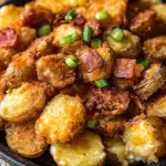 &Uuml;berbackene Kartoffeln aus der Hei&szlig;luftfritteuse