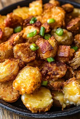 Überbackene Kartoffeln aus der Heißluftfritteuse