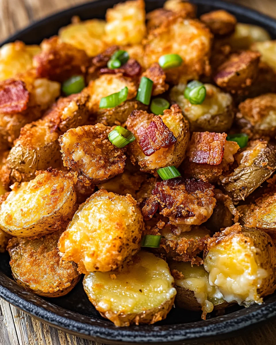 Überbackene Kartoffeln aus der Heißluftfritteuse