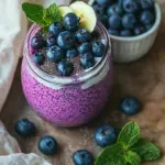 Veganer Blaubeer-Chia-Pudding
