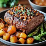 Veganer Braten mit Bohnen